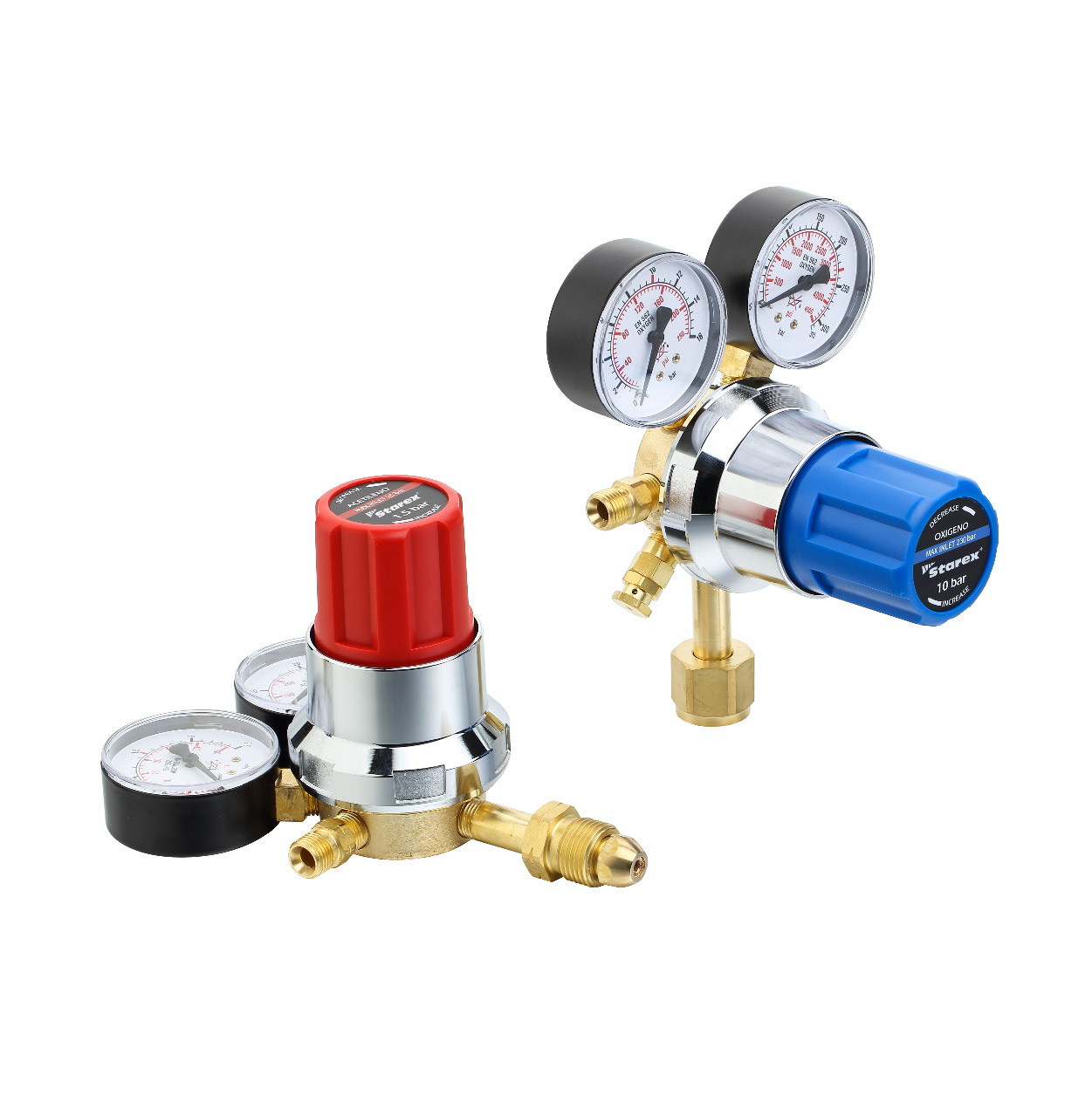 Regulador Afrox 8000 de servicio medio para oxígeno, acetileno y nitrógeno