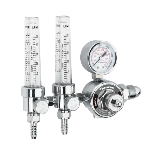 Regulador de soldadura Tig/Mig de primera calidad con caudalímetro doble FL1950