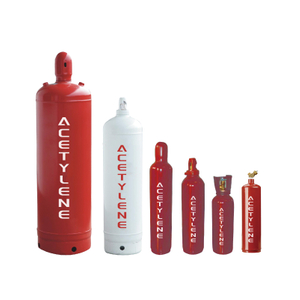 Acetileno de cilindro de acero sin costura recargable