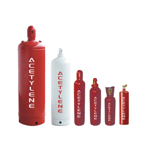 Acetileno de cilindro de acero sin costura recargable