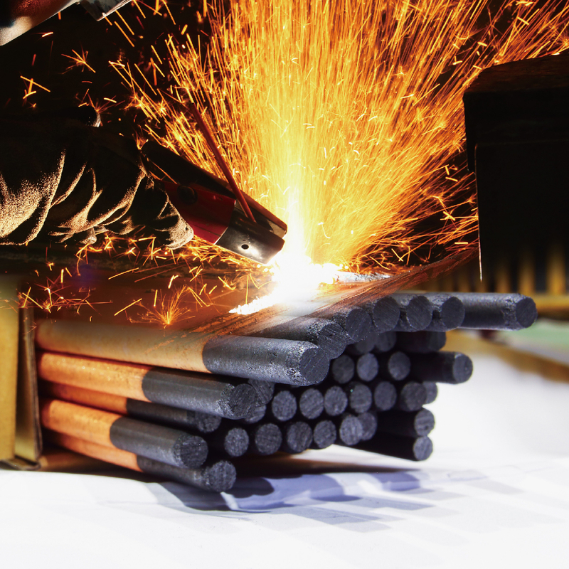 Electrodo de ranurado puntiagudo recubierto de cobre CC