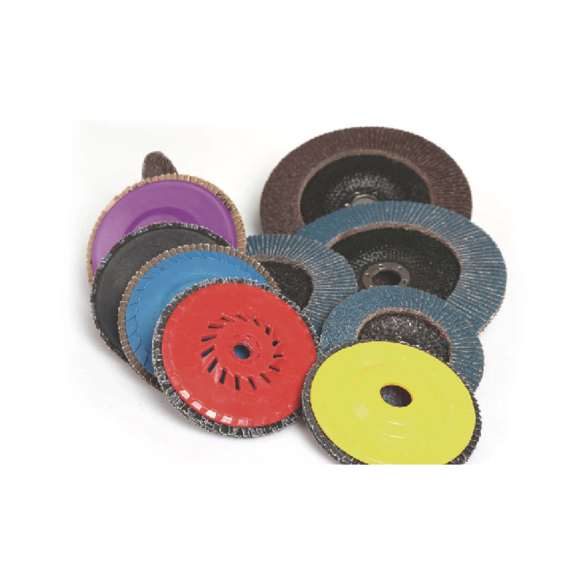 Disco de láminas con respaldo de nailon abrasivos