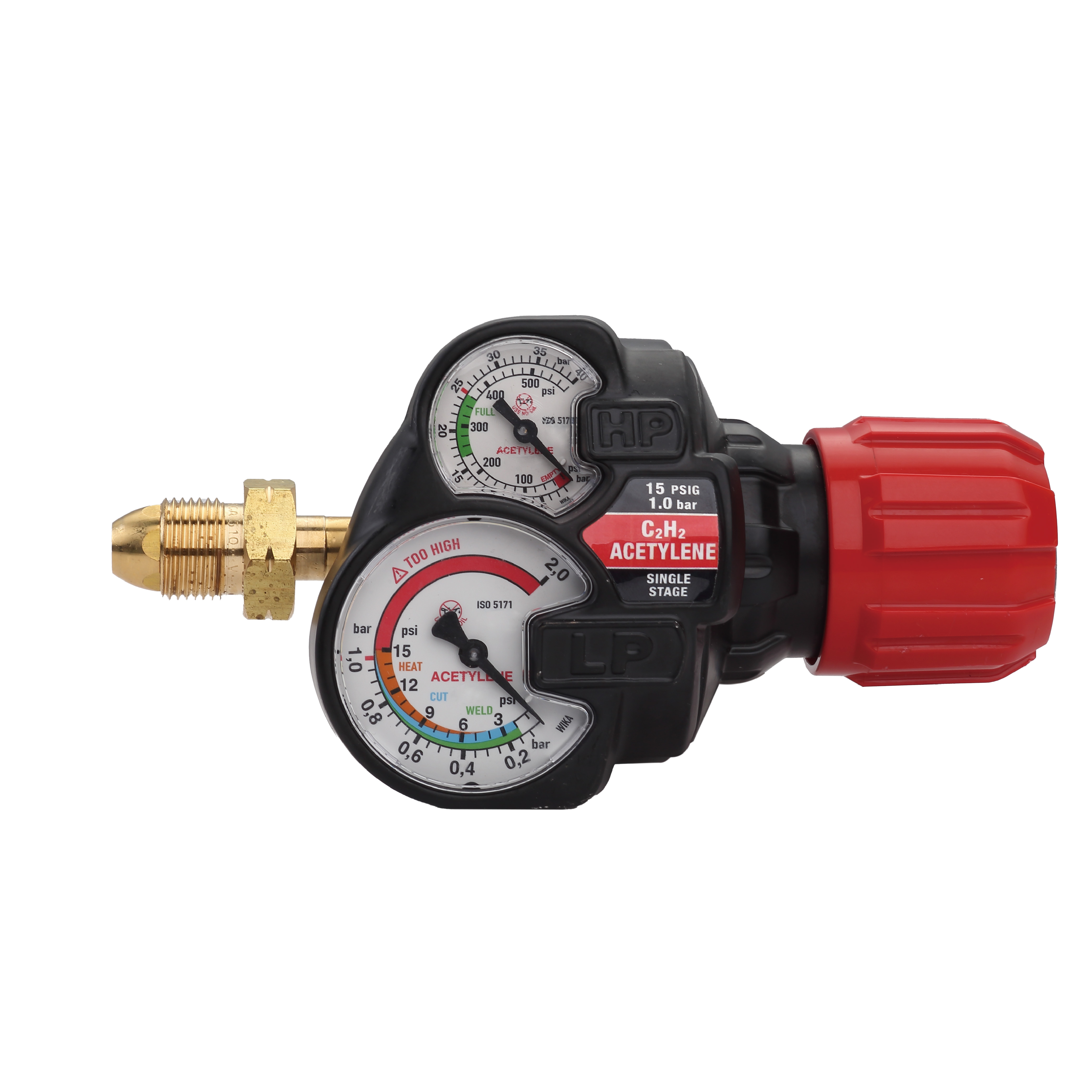 Regulador de oxígeno y acetileno de servicio pesado serie EDGE 2.0 ESS42