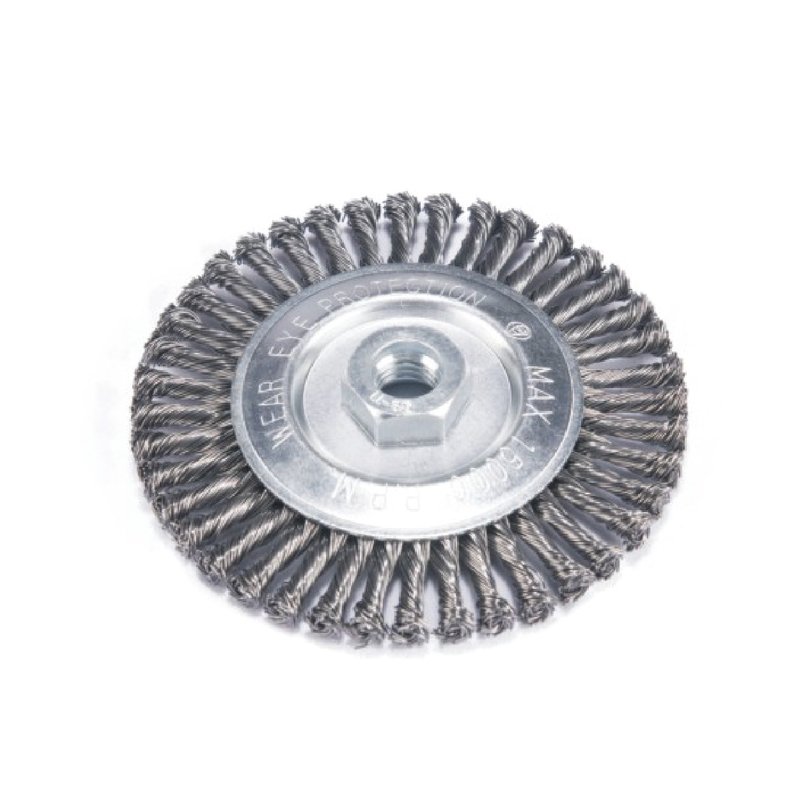 Cepillos Redondos De Alambre De Nudo Torcido Con Rosca