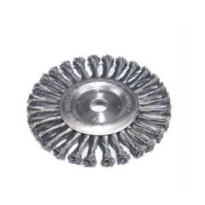 Cepillos de rueda de alambre de nudo retorcido con orificio