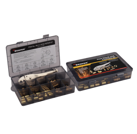 Kit de montaje y reparación de mangueras de 1/4'