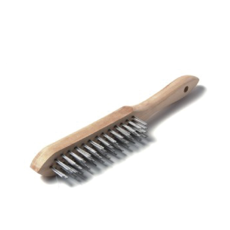 Cepillos de alambre con mango de madera